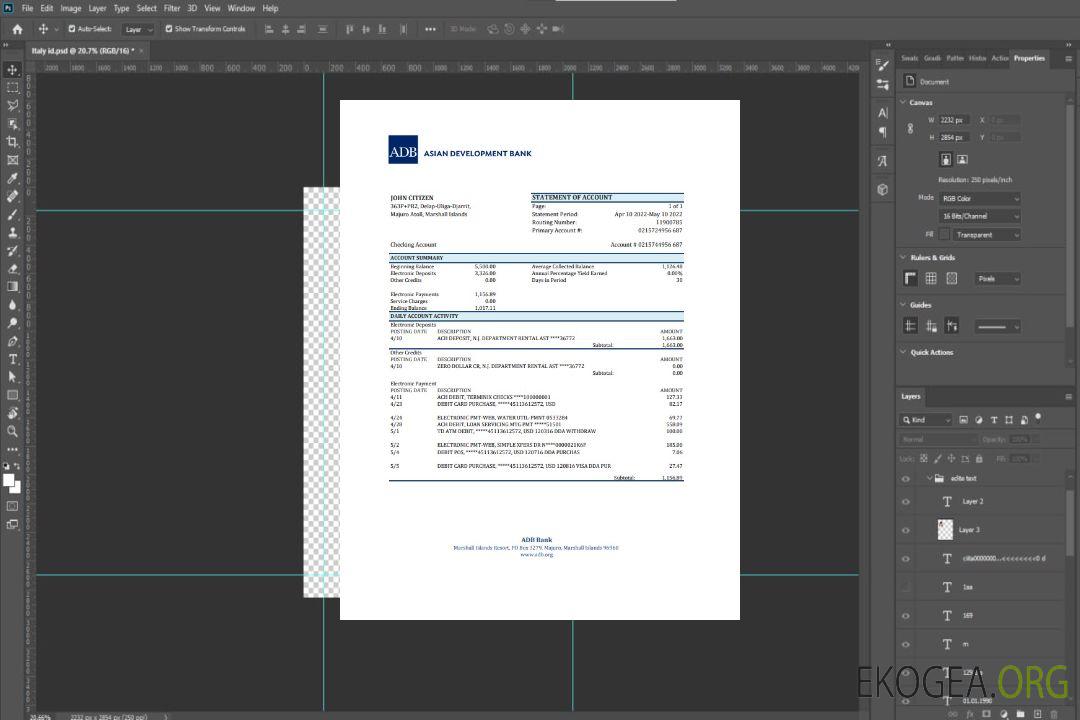 Relevé bancaire de la BAD des Îles Marshall xls template Relevé bancaire de la BAD des Îles Marshall xls template